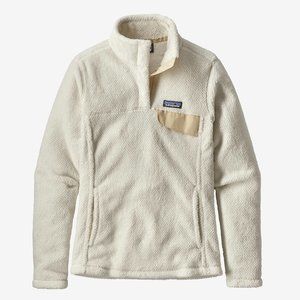 patagonia white fleece sweater